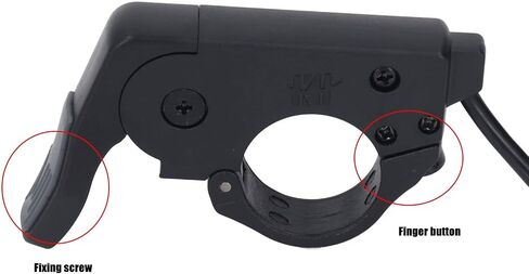 VBESTLIFE 12v to 72v Electric Scooter Thumb Throttle, Thumb Throttle Accelerator with Waterproof Connector for Electric Bike Modification in Saudi Arabia