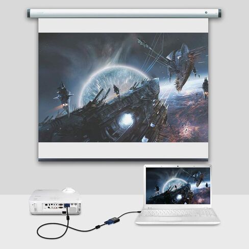 محول Rankie Mini DisplayPort (Mini DP) إلى VGA، محول متوافق مع منفذ Thunderbolt 1080P مطلي بالذهب، أسود in Kuwait