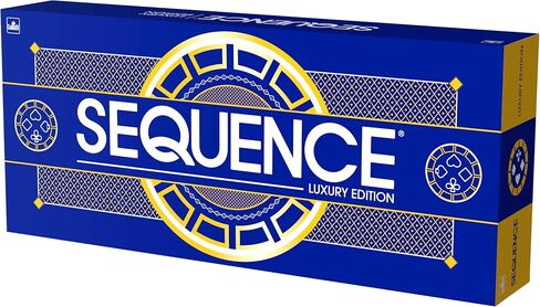 إصدار Sequence Luxury - مجموعة مذهلة مع سجادة ألعاب فاخرة ومبطنة ومسطحة دوارة - حصريًا من Amazon من Goliath، أزرق، 2-12 لاعبًا in Saudi Arabia