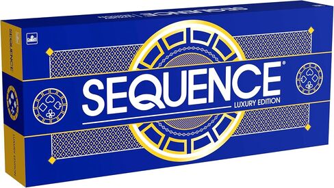 إصدار Sequence Luxury - مجموعة مذهلة مع سجادة ألعاب فاخرة ومبطنة ومسطحة دوارة - حصريًا من Amazon من Goliath، أزرق، 2-12 لاعبًا in Saudi Arabia