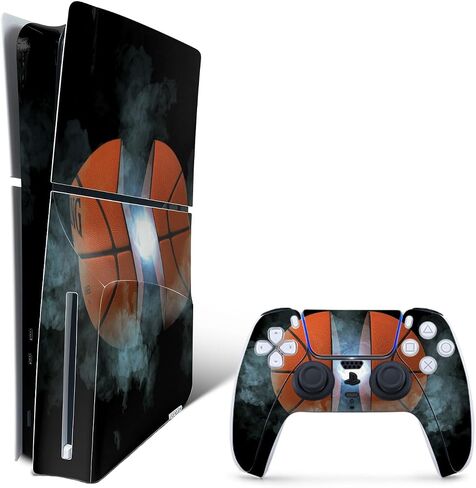 MightySkins Skin Compatible with Playstation 5 Slim Digital Edition Bundle - Mystic Smoke | Protective, Durable, and Unique Vinyl Decal wrap Cover | Easy to Apply | Made in The USA in Saudi Arabia