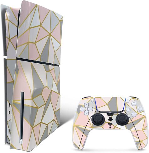 MightySkins Skin Compatible with Playstation 5 Slim Digital Edition Bundle - Mystic Smoke | Protective, Durable, and Unique Vinyl Decal wrap Cover | Easy to Apply | Made in The USA in Saudi Arabia