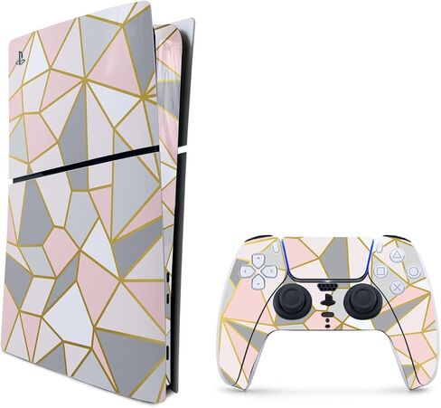 MightySkins Skin Compatible with Playstation 5 Slim Digital Edition Bundle - Mystic Smoke | Protective, Durable, and Unique Vinyl Decal wrap Cover | Easy to Apply | Made in The USA in Saudi Arabia