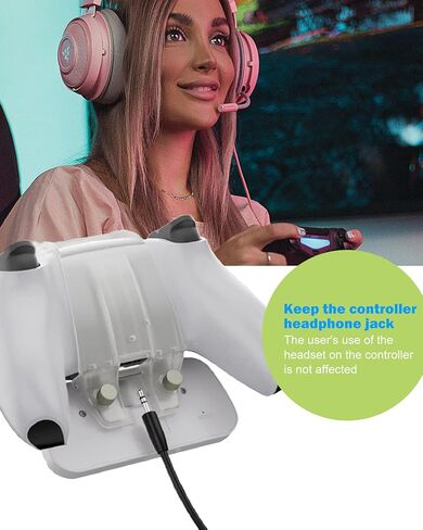 لوحة مفاتيح وحدة تحكم لاسلكية لجهاز PS5، لوحة مفاتيح بلوتوث قابلة لإعادة الشحن، لوحة ألعاب عبر الإنترنت، 47 رسالة رئيسية، لوحة مفاتيح للدردشة مع مشبك حامل وحدة التحكم وكابل شاحن من النوع C لجهاز Playstation 5 Dualsense in Kuwait