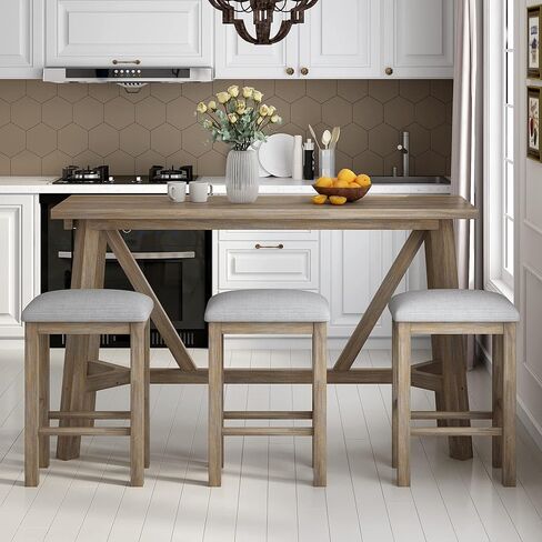 Chair Table Sets, Natural Wood Wash in Saudi Arabia