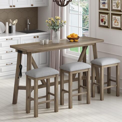 Chair Table Sets, Natural Wood Wash in Saudi Arabia