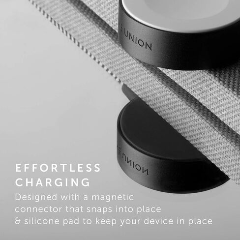 كابل ساعة Native Union Belt - كابل شحن USB متين مقوى بطول 4 أقدام [معتمد من MFi] متوافق مع كابل شحن ساعة Apple مع حزام جلدي (كوزموس) - تغليف مسؤول in Saudi Arabia
