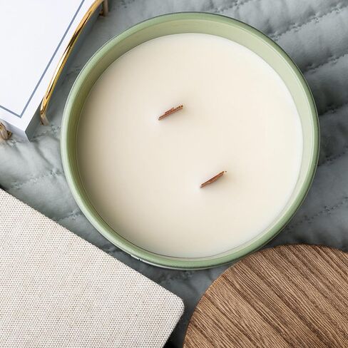 Red Leaf Home | Alpine Lake Candle | Large | Aromatherapy | Wooden Wick Collection | 14oz Jar in Saudi Arabia
