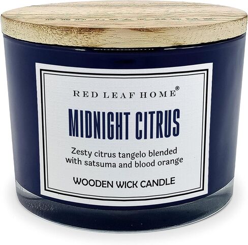 Red Leaf Home | Alpine Lake Candle | Large | Aromatherapy | Wooden Wick Collection | 14oz Jar in Saudi Arabia
