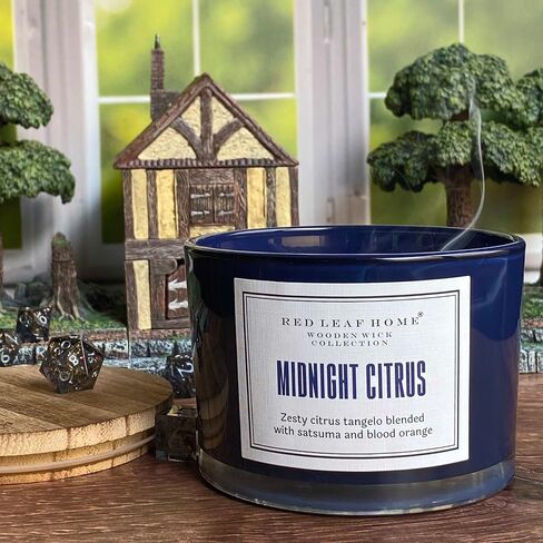 Red Leaf Home | Alpine Lake Candle | Large | Aromatherapy | Wooden Wick Collection | 14oz Jar in Saudi Arabia
