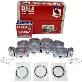 DNJ PRK978 Piston and Ring Kit For 2007-2019 Lexus Toyota Land Cruiser LX570 Sequoia Tundra 5.7L V8 DOHC 32V Naturally Aspirated 3UR-FE