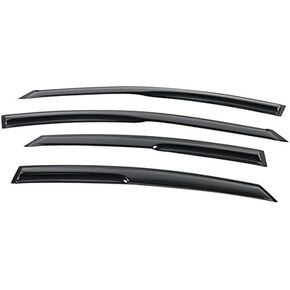 Window Visors Compatible with 2011-2016 Hyundai Elantra Sedan, Smoked Aero JDM Wind Deflectors Stick On by IKON MOTORSPORTS, 2012 2013 2014 2015