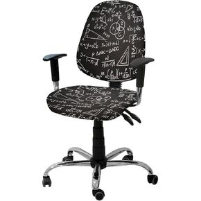 غطاء كرسي المكتب غطاء كرسي مكتب رياضي وهندسي قابل للتمدد، أغطية كرسي كمبيوتر عالمية مرنة، صيغ علمية، سبورة طباشير، أغطية حماية للكرسي الدوار قابلة للتمدد in Kuwait