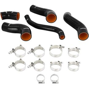 Mishimoto MMHOSE-VLSTR-13TBK Silicone Intercooler Hose Kit, Compatible With Hyundai Veloster Turbo 2013-2017, Black