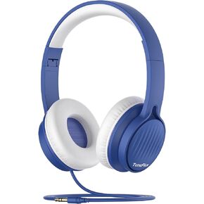 Upgraded Kids Headphones, Wired Toddler Headphones, 85dB Limited Volume On Ear Headphones, Portable Foldable Design, Stereo Sound Kids Headphones for School/Tablet/Travel-Pink