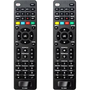 عبوتان بديلتان لجهاز التحكم عن بعد العالمي لجهاز Samsung LG Sony Sharp Vizio Philips Toshiba Sanyo JVC TCL Hisense Vestel Seiki Insignia وغيرها من العلامات التجارية الذكية عن بعد للتلفزيون in Kuwait