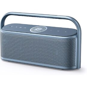 Soundcore Motion X600 Portable Bluetooth Speaker with Wireless Hi-Res Spatial Audio,50W Sound, IPX7 Waterproof, 12H Long Playtime, Pro EQ, Built-in Handle, AUX-in (Blue) (Renewed)