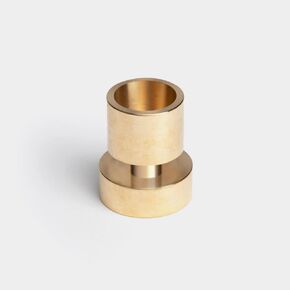 Solid Brass Taper Candle Holder - Elegant & Sturdy Design | Fits Standard 7/8" Taper Candles | Dimensions: 1.60" x 1.30"