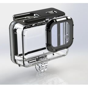 O'woda Waterproof Housing Case for GoPro Hero12/ 11/10/ 9 Black - 60M/196FT Underwater Protective Shell Camera Diving Case with Touch Screen Back Cover for GoPro Hero12/ 11/10/ 9 Black