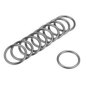 uxcell O Ring Buckle 20mm(0.8") ID 3mm Thickness Zinc Alloy O-Rings for Hardware Bags Belts Craft DIY Accessories, Black 15pcs