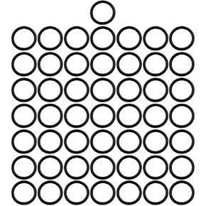 BIKICOCO 3/4'' Metal O-Ring Buckle Connector Round Loops Non Welded for Bags Webbing Purse and Belt Straps, Black