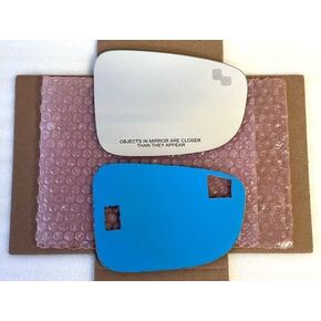 Replacement Blind Spot Mirror Glass with Full Size Adhesive for 2014-2018 Mazda 3, 2014-2021 Mazda 6 Passenger Side View Right RH