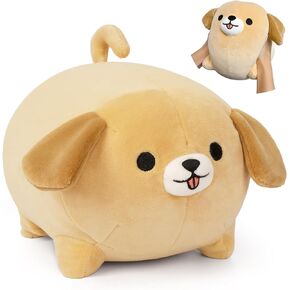 Dog Plush Pillow,8inch Puppy Stuffed Animal Toy,Cute Soft Dog Plushie Hugging Pillow Valentine Christmas Birthday Gifts for Kids Girlfriend Boyfriend