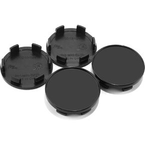 4Pcs 54mm(2.13in) Wheel Center Caps Wheel Rims Replacement 40342-ZM70B 40343-AU51A Black Hub Caps, 370Z 350Z 300Z Z Altima Rogue Rim Caps