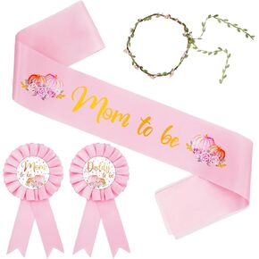 وشاح استحمام الطفل لعيد الأم من الحوت، وشاح وردي على شكل يقطين للأم لتكون وأب ليكون دبابيس كورسيج للحمل وشاح زهرة تذكارية لفصل الخريف لاستحمام الطفل وكشف الجنس عن صور الحفلات، مستلزمات الهدايا in Kuwait