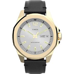 Timex Men's Essex 46mm Watch - Black Strap Black Dial Silver-Tone Case