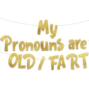 Hilarious Adult Birthday Gold Glitter Banner - Funny Birthday and Retirement Party Supplies, Ideas, Gifts and Decorations