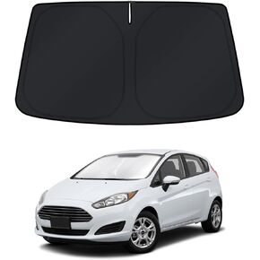 KUST Windshield Sun Shade for Ford Fiesta 2017-2023 Window Shade Sun Visor Cover Foldable Blocks UV Rays Keep Your Car Cooler