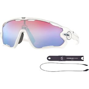 نظارات شمسية Oakley Jawbreaker OO9290 للرجال + سلسلة مقود + حزمة مع مجموعة نظارات Designer iWear