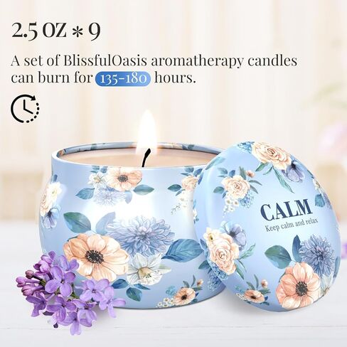 Scented Candles Set, 22.5 oz 9 Pack Candles for Home Scented, 135-180 Hours Candle Gift Set for Men and Women, Scented Candles Gift Set for Birthday, Valentine's Day, Christmas in Saudi Arabia
