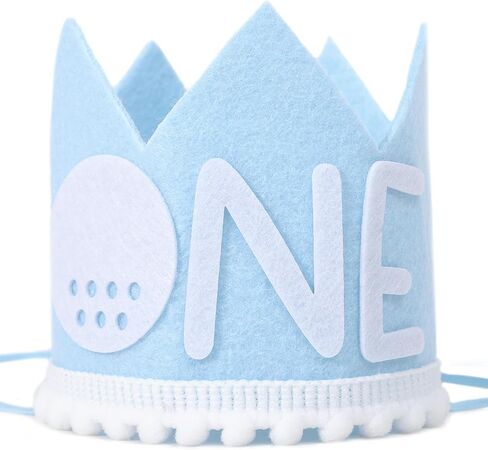 تاج الجولف لعيد الميلاد الأول للأولاد - ديكور عيد الميلاد الأول للجولف، حفلة عيد ميلاد واحدة للجولف، فتحة في تاج واحد، حفلة بطابع الجولف in Kuwait