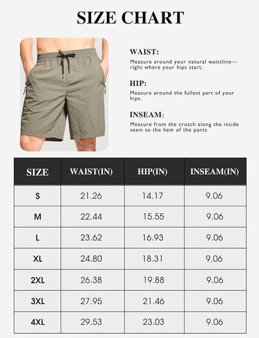 FitsT4 Sports Men's Quick Dry Swim Trunks Without Mesh Liner,Board Shorts with Pockets,Drawstring Elastic Waist,9 Inch Inseam in Saudi Arabia