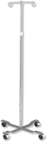 حامل DUKAL 4353 Tech-Med IV، أربع عجلات، 2 خطاف، قابل للتعديل من 47 بوصة إلى 84 بوصة in Kuwait