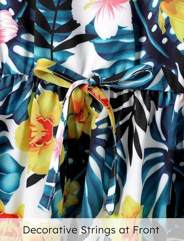 PATPAT Toddler Kids Girls Summer Dress Sling Dress Floral Casual Dress Sleeveless Hawaiian Sundress in Kuwait