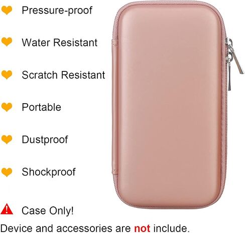 BOVKE Hard Case for Roku Voice Remote Controller, Roku Streaming Stick+ / 4K, Roku Remote Case for Roku TV Steaming Stick 3820R/ 3821R/3941R, Extra Mesh Pocket for Adapters, Cables, Black in Saudi Arabia