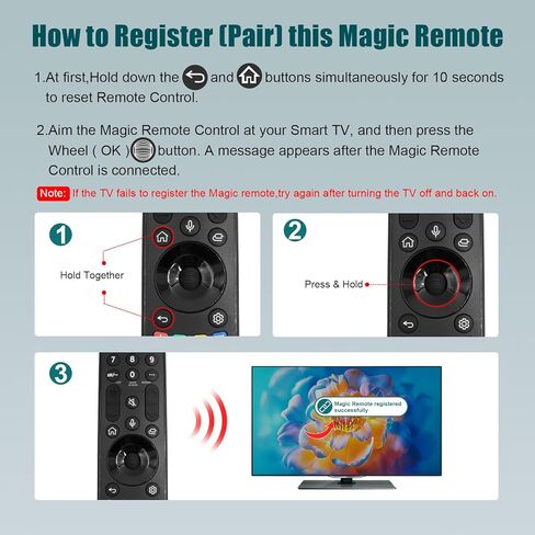 بديل MR23GA لجهاز التحكم عن بعد LG للتلفزيون الذكي، مع وظيفة الصوت والمؤشر لجهاز التحكم عن بعد LG Magic بديل MR23GN AKB76043102 متوافق مع سلسلة LG Smart TV OLED B3 C3 G3 UR8000 in Kuwait