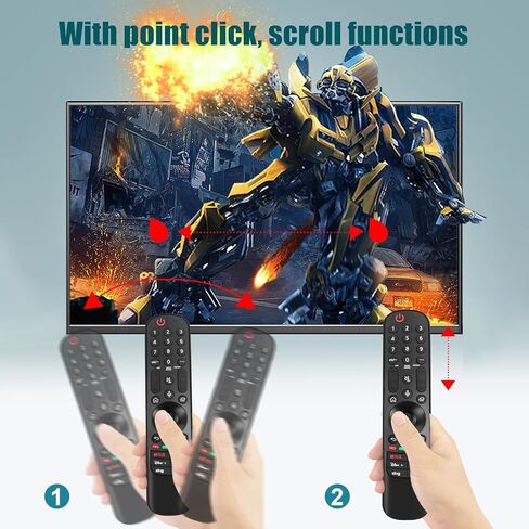 بديل MR23GA لجهاز التحكم عن بعد LG للتلفزيون الذكي، مع وظيفة الصوت والمؤشر لجهاز التحكم عن بعد LG Magic بديل MR23GN AKB76043102 متوافق مع سلسلة LG Smart TV OLED B3 C3 G3 UR8000 in Kuwait