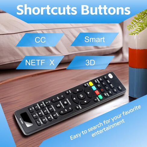 عبوتان بديلتان لجهاز التحكم عن بعد العالمي لجهاز Samsung LG Sony Sharp Vizio Philips Toshiba Sanyo JVC TCL Hisense Vestel Seiki Insignia وغيرها من العلامات التجارية الذكية عن بعد للتلفزيون in Kuwait