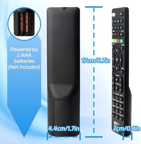 عبوتان بديلتان لجهاز التحكم عن بعد العالمي لجهاز Samsung LG Sony Sharp Vizio Philips Toshiba Sanyo JVC TCL Hisense Vestel Seiki Insignia وغيرها من العلامات التجارية الذكية عن بعد للتلفزيون in Kuwait