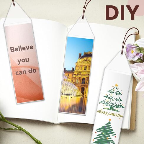 100 قطعة من الأكمام البلاستيكية المرجعية، أكمام شفافة لحامل الإشارات المرجعية، أكمام حامل الإشارات المرجعية الفارغة مع فتحة لشرائط الصور المرجعية مقاس 1.8 × 6 بوصة in Kuwait