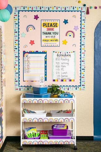 Teacher Created Resources Oh Happy Day Pom-Poms and Tassels Straight Border Trim in Saudi Arabia