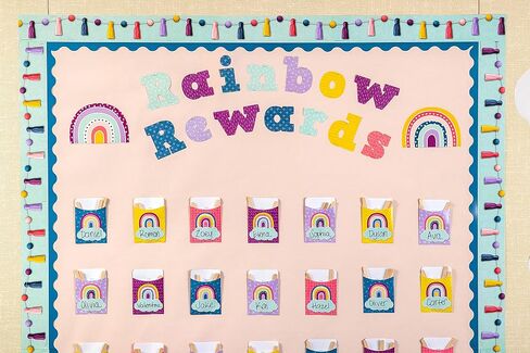 Teacher Created Resources Oh Happy Day Pom-Poms and Tassels Straight Border Trim in Saudi Arabia