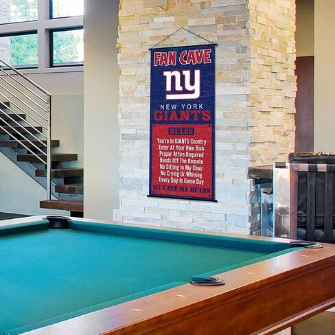 New York Giants Man Cave Fan Banner Wall Door Scroll in Saudi Arabia