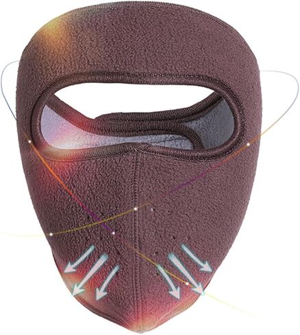 Fleece Face Mask for Winter,Fleece Ski Mask Cycling Full Cover Face Mask Cold Weather Warm Mask Outdoor Windproof Mask in Saudi Arabia