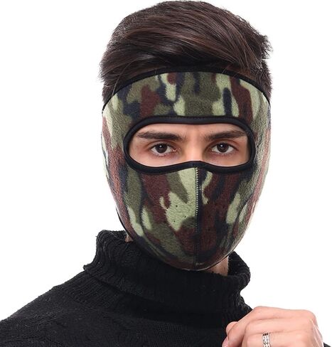 Fleece Face Mask for Winter,Fleece Ski Mask Cycling Full Cover Face Mask Cold Weather Warm Mask Outdoor Windproof Mask in Saudi Arabia