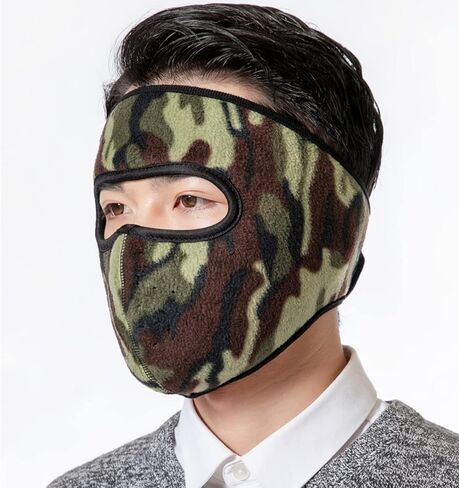 Fleece Face Mask for Winter,Fleece Ski Mask Cycling Full Cover Face Mask Cold Weather Warm Mask Outdoor Windproof Mask in Saudi Arabia